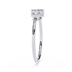 Bijoux Loista avec bague en diamant cultivé en laboratoire certifié IGI, plaquée rhodium, bague de mariage, bijoux en or 18 carats, bijoux en diamant faits à la main - Product Image 3