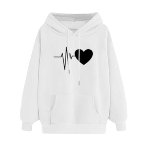 Sudaderas con capucha de mujer de alta calidad 100% algodón transpirable y antibolitas logotipo personalizable impreso invierno con capucha producto de mujer - Product Image 3