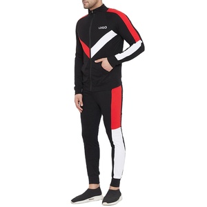 Custom Logo Men's Breathable Gym Fitness Hoodie & Trousers Sports Tracksuit - Product Image 1