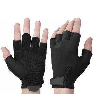 Gloves Half Finger 100% Polyester Material Made Summer Gloves For Sale - Product Image 1
