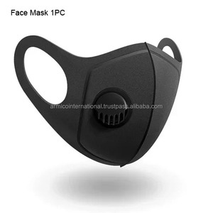 2025 réutilisable Anti-poussière noir masque facial filtre respiratoire Valve lavable Anti-buée brume respirateur pour sport magnétique unisexe - Product Image 6