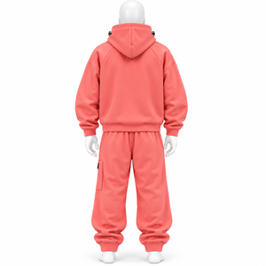 Ensemble de survêtement streetwear unisexe d'été, personnalisable avec broderie de logo, style vintage, couleur unie, effet empilé, grammage lourd, délavé à l'acide, en vente - Product Image 2