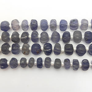 ลูกปัดอิโอไลต์รูปฟักทองขนาด 5–7 มม. สำหรับทำเครื่องประดับ ขายส่ง - Product Image 6