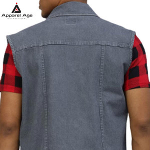 Chaleco Vaquero Transpirable para Hombre, Fabricado en Pakistán, Personalizable, de Alta Calidad, Precio Razonable, para Adultos - Product Image 5