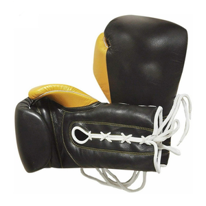Guantes de Boxeo Profesionales de Cuero Vacuno con Cordones, 16oz, Alta Calidad, Coloridos, para Gimnasio, Kick Boxing, Entrenamiento, Tombola - Product Image 5