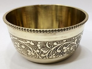 ชามอาหารทองเหลืองขัดเงาอย่างดี หรูหรา สำหรับร้านอาหารและโรงแรม โดย MHQ Traders PVT LTD - Product Image 3