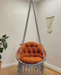 Macrame <b>Swing</b>, Hammock Chair, Macrame Hammock Chair, Macrame hanging chair, Macrame <b>Swing</b> Chair, indoor hammock chair - Product Image 2