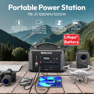 Yesper PB-21 발전소 1280Wh/1000W 일정 전력 긴 사이클 수명 태양 광 발전기 - Product Image 5