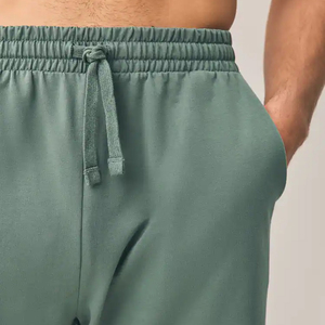 Men's Summer Sports Shorts Polyester/Cotton Eco-Friendly Breathable Quick Dry <b>Lace</b> Loose Fitting Casual Knee Length Hot Shorts - Product Image 4