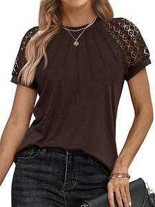 T-shirt pour femme en coton haute densité, vêtement décontracté d'été, uni, blanc, vente en gros, impression graphique personnalisée, streetwear féminin - Product Image 5