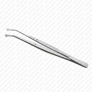 Pinzas de sutura de tejido de maíz de calidad premium, curvadas, de acero inoxidable, para sutura dental, pinzas quirúrgicas manuales para dentistas, con certificación CE - Product Image 2