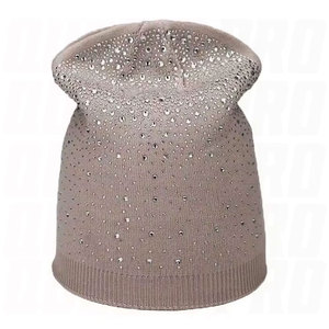 Custom Logo Jacquard Rhinestone Beanie <b>Hat</b> Warm Winter Knitted Breathable Waterproof 100 Percent Acrylic Unisex Fashion - Product Image 2