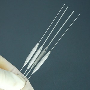 Ametrine Surgical AS-786 Sonda de Lavado y Herramienta de Desobstrucción de Pasaje Lacrimal Recta de Acero de Doble Extremo Oftálmica, Juego de 4 Piezas CE - Product Image 3