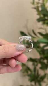 4Ctw Heart Pear Cut Lab Grown Diamond Toi Et Moi <b>Ring</b> 14K Gold 925 Silver Unique <b>Two</b> <b>Stone</b> Wedding <b>Rings</b> For Women Factory Price - Product Image 5