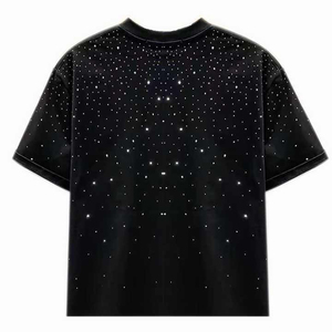 Camiseta Premium de Alta Gama con Pedrería para Hombre, Talla Grande, Manga Corta, Corte Regular, Secado Rápido, Transpirable, Ecológica, 100% - Product Image 6