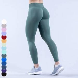 Leggings Largos sin Costuras, Ecológicos y Duraderos para Mujer, Cintura Alta, Compresión, Pantalones Deportivos, Logotipo Personalizado, OEM, Marca Privada - Product Image 3