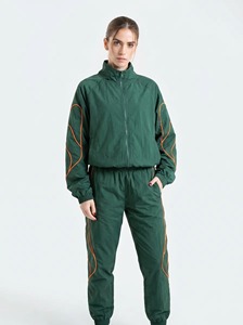 Ensemble de survêtement d'hiver pour homme, coupe-vent en nylon, avec fermeture éclair, sweat à capuche et pantalon réfléchissant, 2 pièces, tendance et épais – Meilleures ventes - Product Image 5
