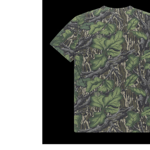 T-shirt unisexe en jersey teint camouflage, style streetwear, coupe oversize en coton imprimé, manches courtes, décontracté, coupe ample, haut d'été - Product Image 3