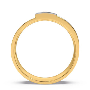 แหวนทองประดับเพชรแบบทูโทน - Product Image 3