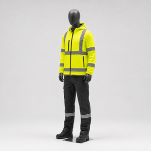 Chaqueta de Seguridad de Alta Visibilidad para Hombre, Impermeable, Reflectante, con Logotipo Impreso, para Trabajo en Invierno - Product Image 2