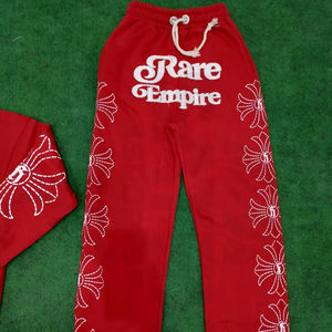 กางเกงวอร์มขาบานปักลายสไตล์ลำลองสำหรับผู้ชาย แห้งเร็ว เป็นมิตรกับสิ่งแวดล้อม เหมาะสำหรับออกกำลังกาย วิ่ง ออกกำลังกายกลางแจ้ง - Product Image 1