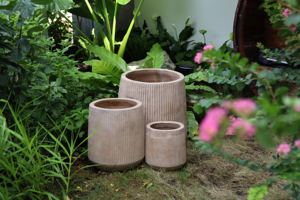 [Jason] Jardinière antique en terre cuite avec décorations en relief - Pot de fleurs d'extérieur en argile de style méditerranéen - Product Image 4