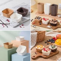 Moules à cupcakes en papier de qualité alimentaire, jetables, pour la préparation de muffins et de gâteaux