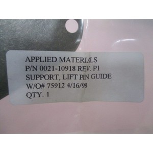 AMAT 0021-10918 ชุดอุปกรณ์เสริม, ตัวนำลิฟท์พิน, ESC 423395 - ผู้จัดจำหน่ายอุปกรณ์และชิ้นส่วนเซมิคอนดักเตอร์ระดับโลกที่เชื่อถือได้ - Product Image 5