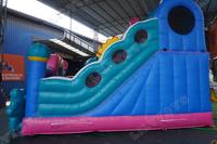 Lilytoys - Château gonflable personnalisé en PVC avec toboggan arc-en-ciel, aire de jeux gonflable pour enfants, location pour événements d'anniversaire