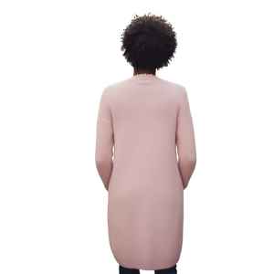 Manteau cardigan Jack and Jill Pink Pearl, long, ouvert sur le devant, en tricot, élégant, pour femme, vêtement d'extérieur d'hiver - Product Image 3