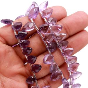 RAY FINE ORNATES Natural <b>Amethyst</b> Oval Gemstone Beads 8x12mm 9 Inch Strand Third Party Certified for Jewelry Making - Product Image 2