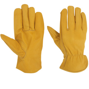 Goat Grain Yellow <b>Driver</b> <b>Gloves</b> Working <b>Gloves</b> Mechanic <b>Glove</b> for Gardening - Product Image 1
