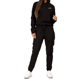 Factory Custom Heavyweight Jogger <b>Set</b> Clothing Sportswear Oversize Tracksuit for Women - Product Image 4