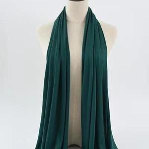 Pañuelo de Algodón Mercerizado de Color Liso Simple de 55*170cm, Chal de Playa, Pañuelo para la Cabeza de Mujer, Hiyab Musulmán - Product Image 2