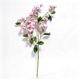 Petefloral – Spray de fleurs de soie lavables rose, charme printanier, tige décorative ou d'appoint, moulage tendance du Vietnam, OEM/ODM - Product Image 3