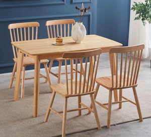Mesa de Comedor Moderna de Madera Sólida Estilo Mediados de Siglo para Muebles de Hotel y Restaurante - Product Image 6