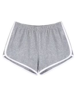Shorts rétro pour femmes, style décontracté, avec bordure contrastante, taille élastique, mini-shorts d'été pour la plage, shorts de sport en coton de haute qualité - Product Image 2