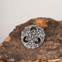 Broche écossaise à motif nœuds celtiques de haute qualité, accessoire pour kilt écossais, vente en gros 2026