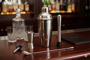 Meilleur kit de barman élégant en acier inoxydable, ensemble de shakers à cocktails professionnels, vente en gros et export. - Product Image 3