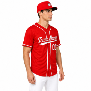 Camiseta Deportiva de Béisbol Premium de Manga Corta, Antibacteriana, 100% Poliéster, Diseñada para Entrenamiento Regular, Juego Activo y Uso en Equipo - Product Image 2