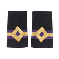 Épaulettes d'uniforme personnalisées en PVC/Nylon, multifonctionnelles, style uni et tendance, avec broderie écologique et logo sur mesure