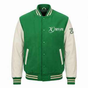 Authentic Winter Varsity <b>Jacket</b> Hooded Unisex Front Logo Eco-Friendly Breathable Modern American Street Style - Product Image 1