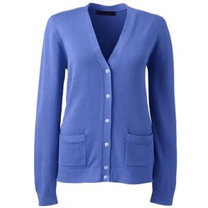 Modern Monochrome Casual Women's Sweaters <b>Cardigan</b> <b>Long</b> Sleeve Cropped Wool/Acrylic Embroidery Front Button Quick Dry - Product Image 5