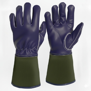 Gants de soudage en cuir résistants à la chaleur pour soudeurs, gants de protection pour la fabrication métallique et l'atelier - Product Image 1