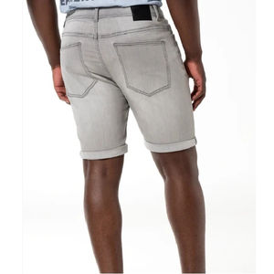 Shorts en jean pour hommes, coupe slim, effet usé, qualité supérieure, tendance et stylés pour les festivals et les soirées, service OEM. - Product Image 4