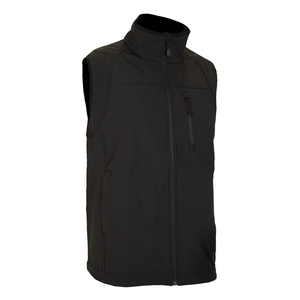 Chalecos Casuales para Hombre, de Tejido Softshell, Transpirables, Color Negro, Cuello Alto, Tres Bolsillos con Cremallera, Impermeables, para Senderismo - Product Image 2