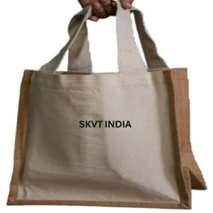 Wholesale Custom <b>Printed</b> Eco-Friendly Jute Shopping Tote Bags with Hand Length Handle Letter Pattern Custom Logos-Multi-Use - Product Image 3