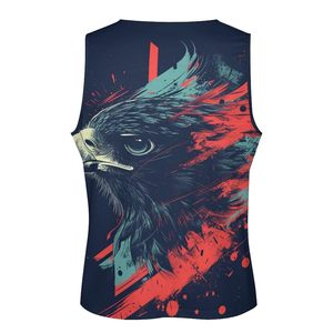 Camiseta sin mangas con logo personalizado para hombre, tela transpirable de algodón y poliéster, estilo casual, última moda, hecha en Pakistán. - Product Image 5