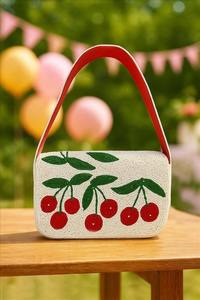 Bolsa Potli de Loto, Regalo de Boda, Hecha a Mano, Única, con Cordón y Cuentas, Bolso de Novia Indio, Regalos de Compromiso - Product Image 3