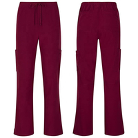 Pantalon de travail médical unisexe personnalisé avec cordon de serrage, style cargo, pour infirmières, en tissu sergé 100% haute qualité, pour usage hospitalier, avec poches pour instruments.